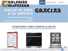 Tablet Screenshot of galeriasguipuzcoa.com